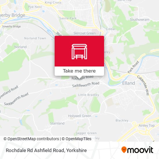 Rochdale Rd Ashfield Road map
