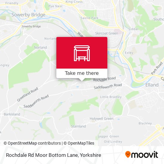 Rochdale Rd Moor Bottom Lane map