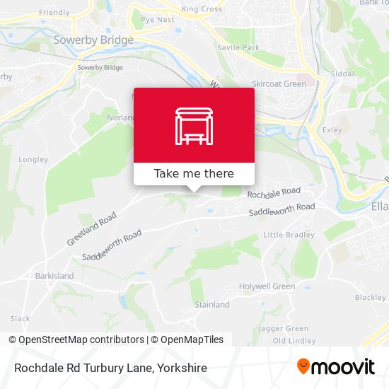Rochdale Rd Turbury Lane map