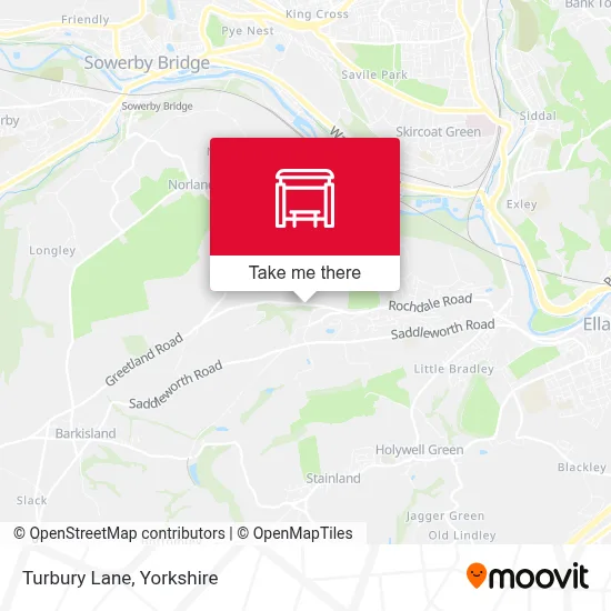 Turbury Lane map