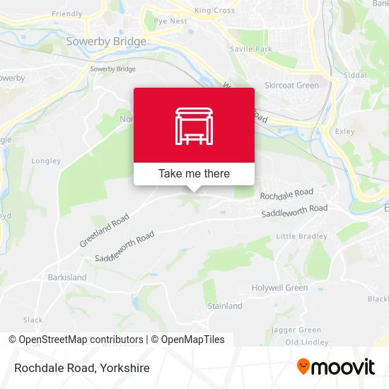 Rochdale Road map