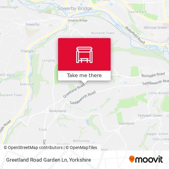 Greetland Road Garden Ln map