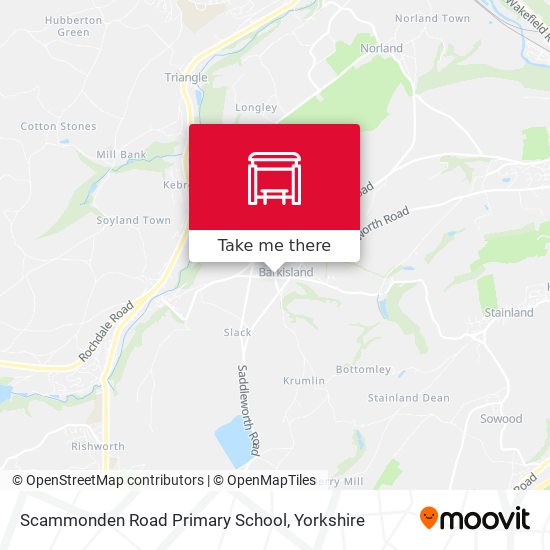 Scammonden Road Primary School map