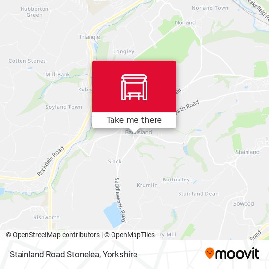 Stainland Road Stonelea map