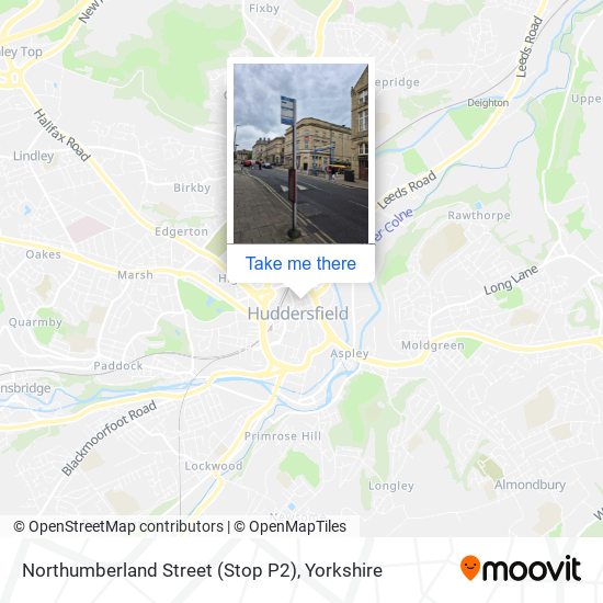 Northumberland Street (Stop P2) map