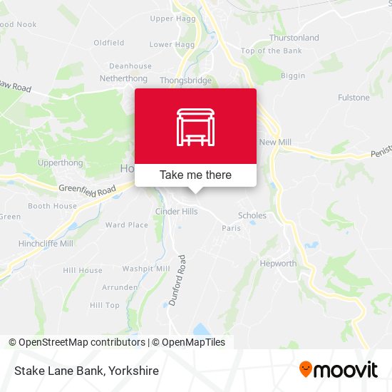 Stake Lane Bank map
