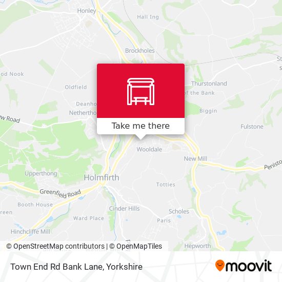 Town End Rd Bank Lane map