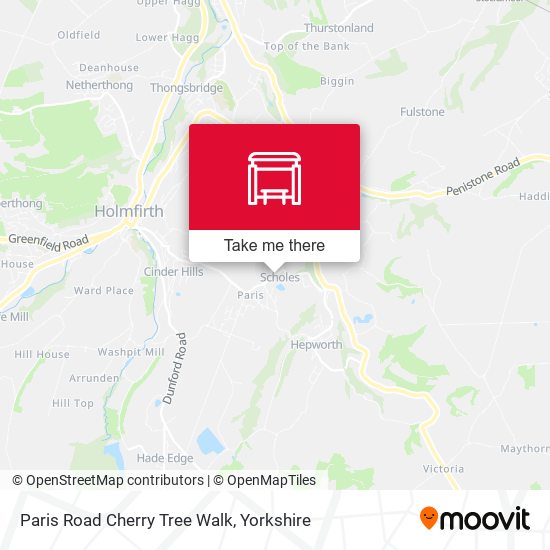 Paris Road Cherry Tree Walk map