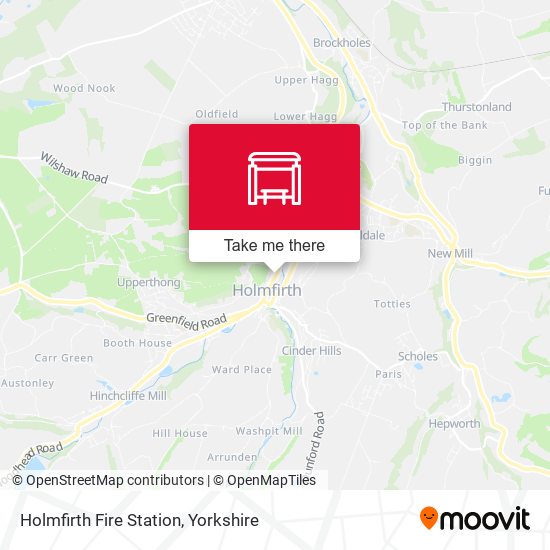 Holmfirth Fire Station map