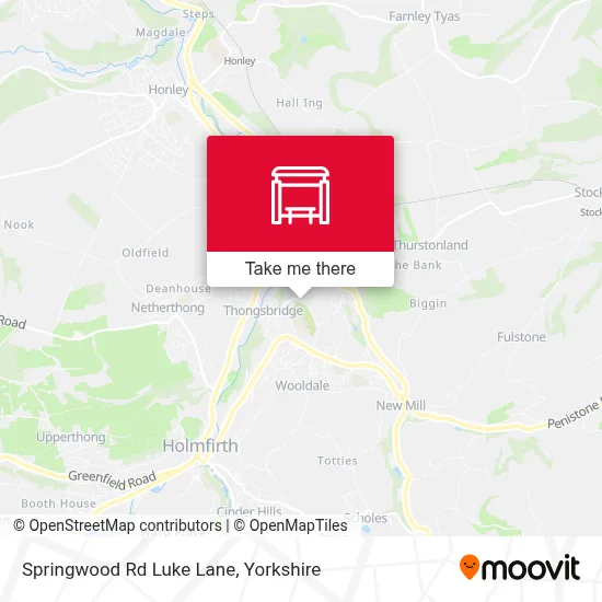 Springwood Rd Luke Lane map