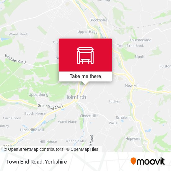 Town End Road map