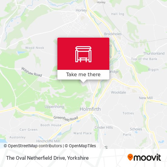 The Oval Netherfield Drive map