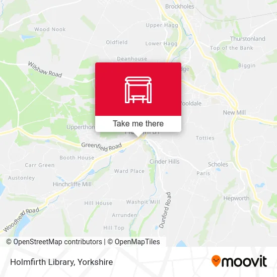 Holmfirth Library map