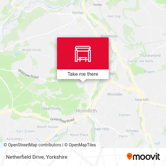 Netherfield Drive map