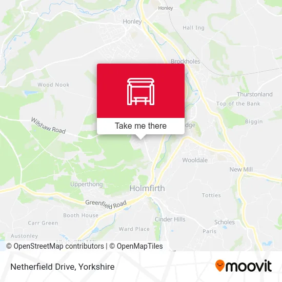 Netherfield Drive map