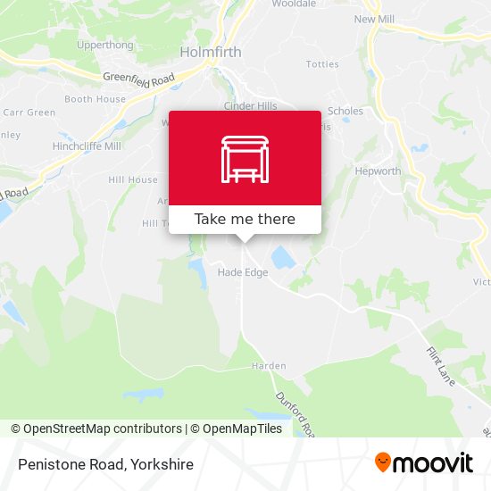 Penistone Road map