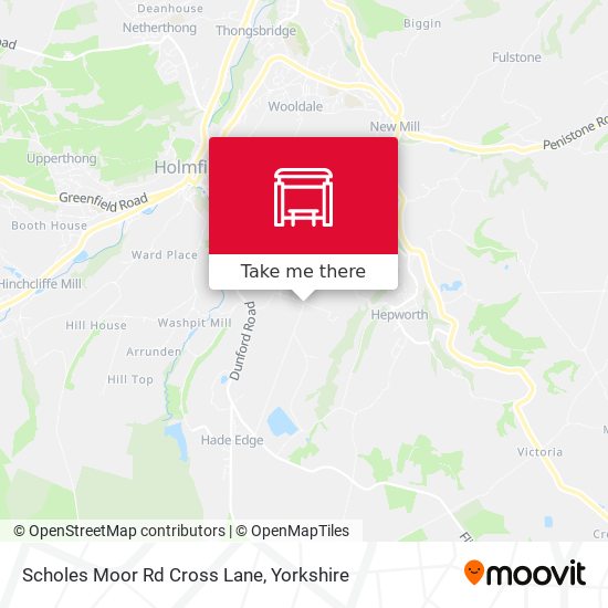 Scholes Moor Rd Cross Lane map