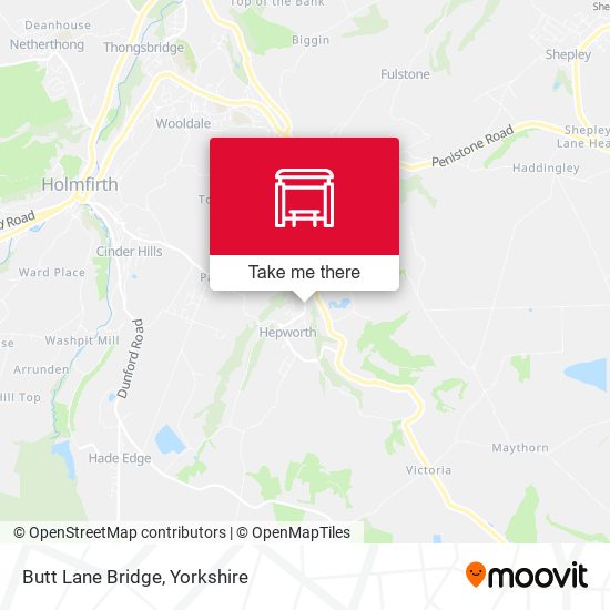 Butt Lane Bridge map