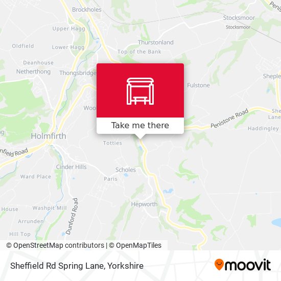 Sheffield Rd Spring Lane map