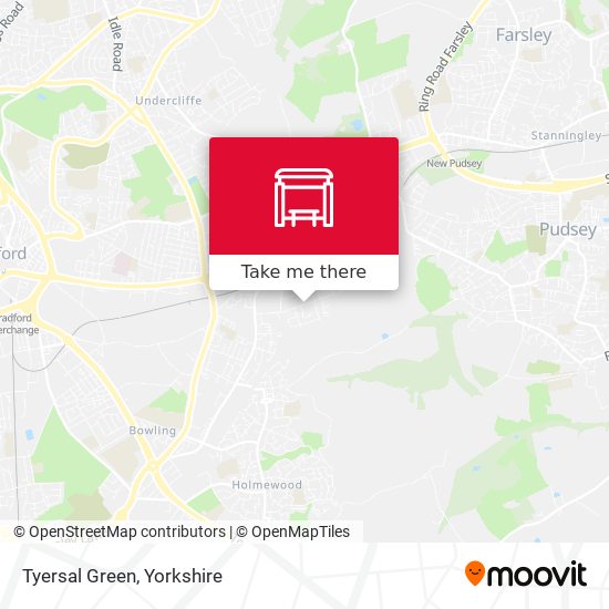 Tyersal Green map