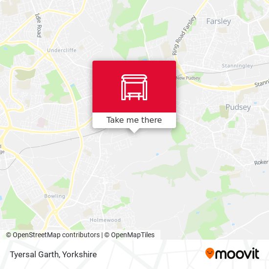 Tyersal Garth map