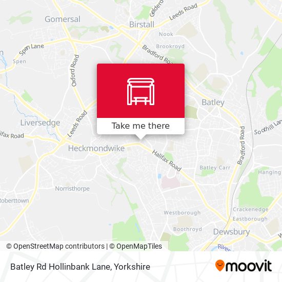 Batley Rd Hollinbank Lane map