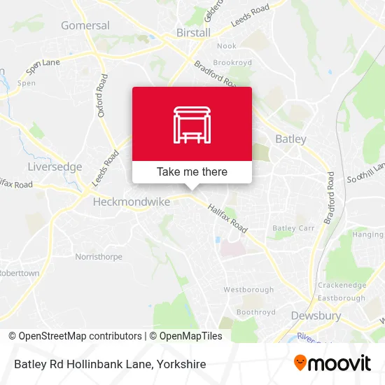 Batley Rd Hollinbank Lane map