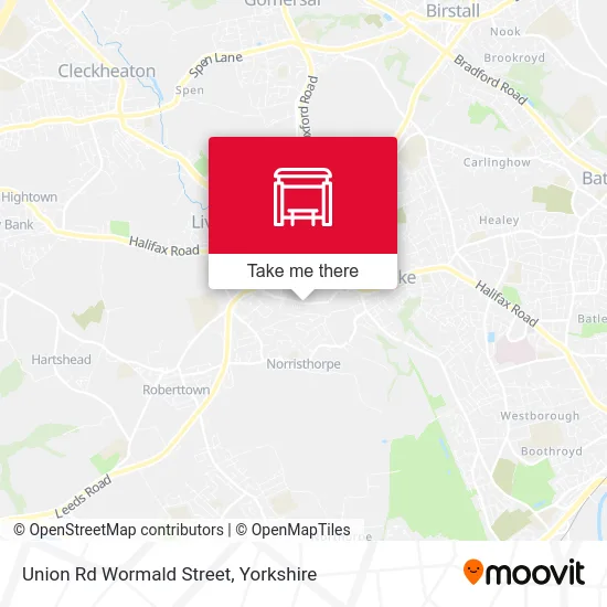 Union Rd Wormald Street map