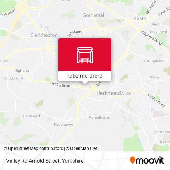Valley Rd Arnold Street map