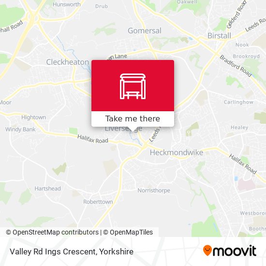 Valley Rd Ings Crescent map