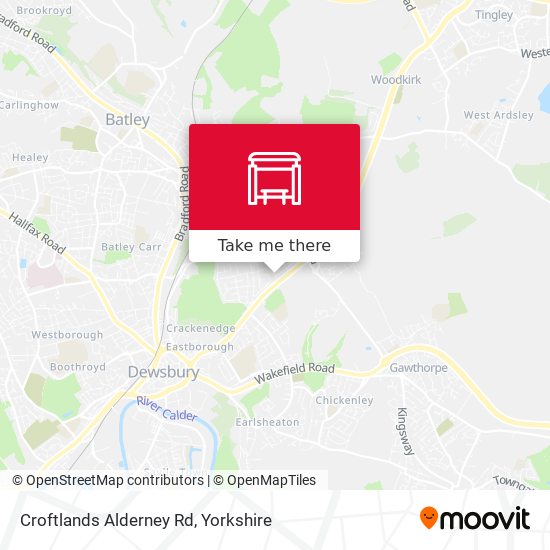 Croftlands Alderney Rd map