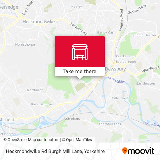 Heckmondwike Rd Burgh Mill Lane map