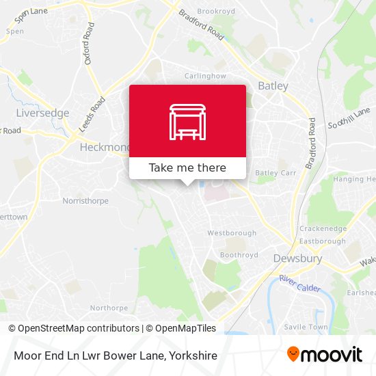 Moor End Ln Lwr Bower Lane map