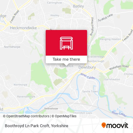 Boothroyd Ln Park Croft map