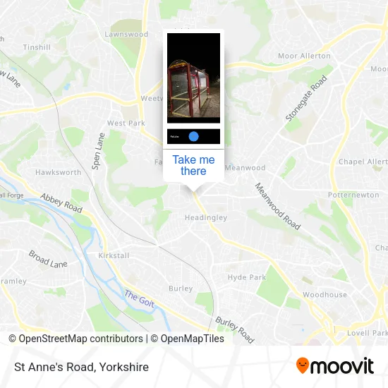 St Anne's Road map