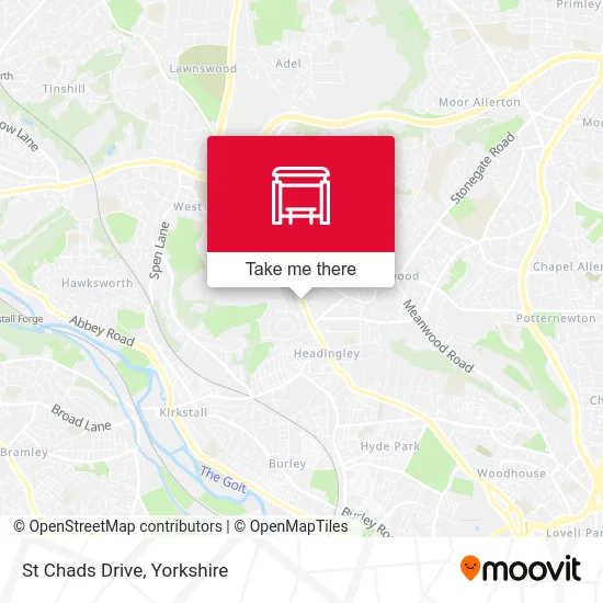 St Chads Drive map