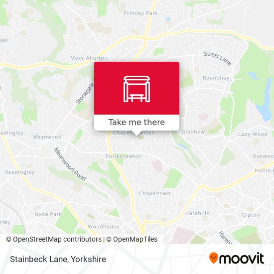 Stainbeck Lane map