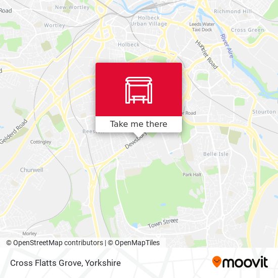 Cross Flatts Grove map