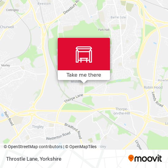 Throstle Lane map