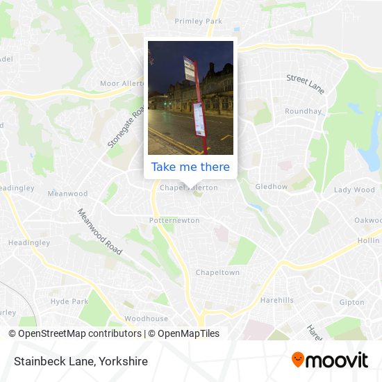 Stainbeck Lane map