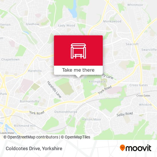 Coldcotes Drive map