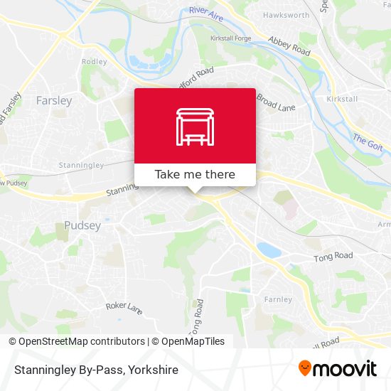 Stanningley By-Pass map