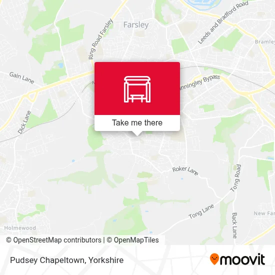 Pudsey Chapeltown map
