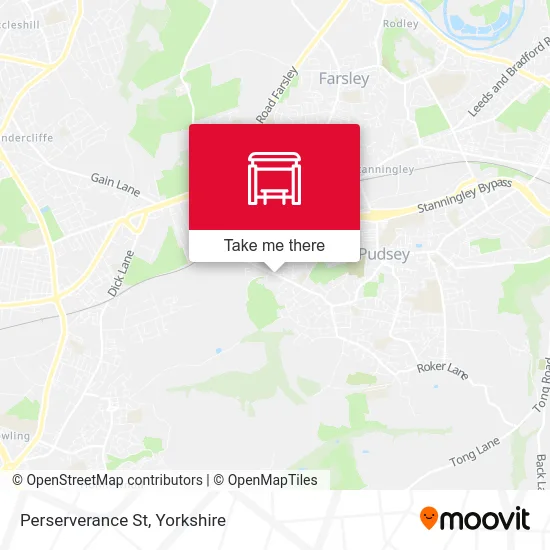 Perserverance St map