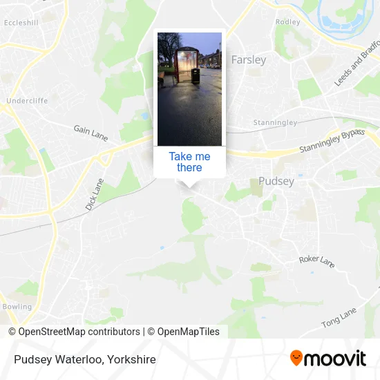 Pudsey Waterloo map