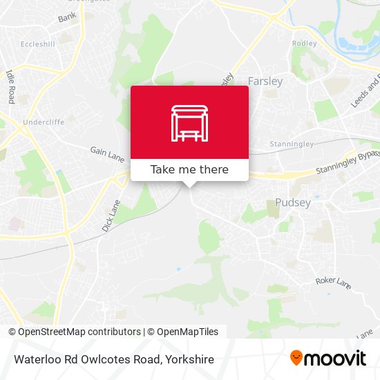 Waterloo Rd Owlcotes Road map