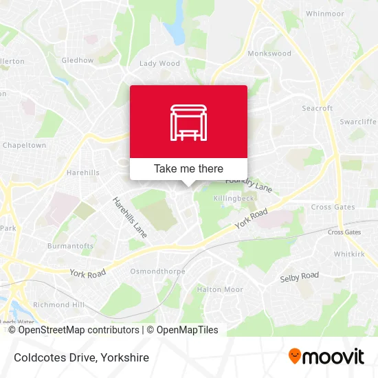 Coldcotes Drive map