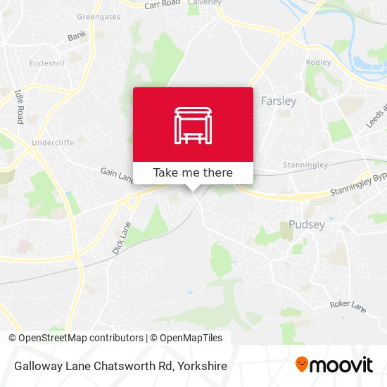 Galloway Lane Chatsworth Rd map