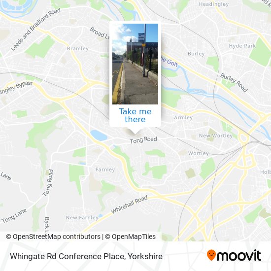 Whingate Rd Conference Place map