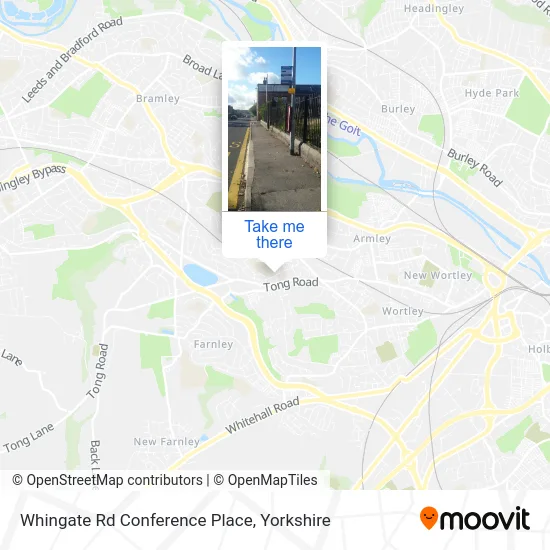 Whingate Rd Conference Place map